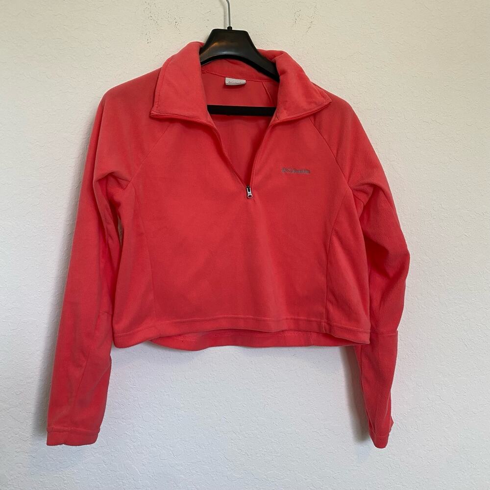 Columbia Glacial‎ II Casual Cropped Fleece Pink Medium